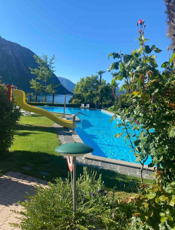 شقة Holiday On The Lake Lugano 2 بيسون المظهر الخارجي الصورة